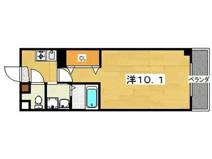 グッドハーベスト(1K/7階)の間取り写真