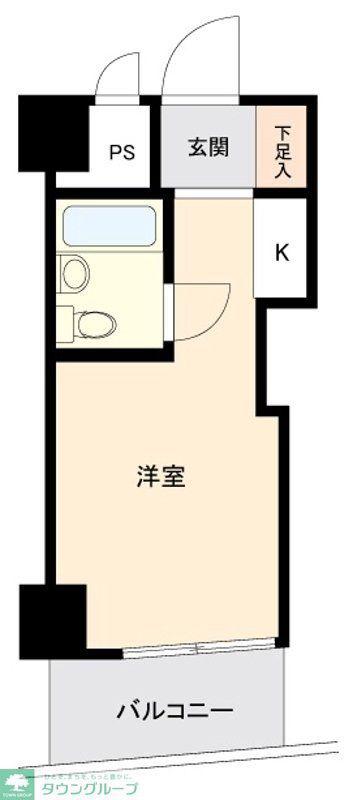 トップ浅草(ワンルーム/2階)の間取り写真