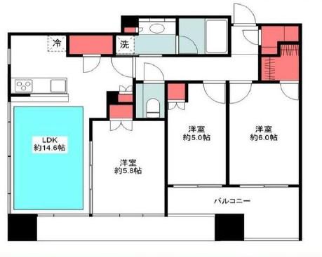 シティタワー大井町(3LDK/28階)の間取り写真