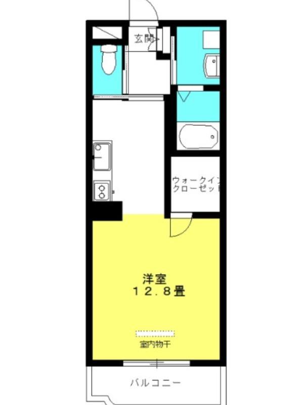ブランシュM&MI(ワンルーム/3階)の間取り写真