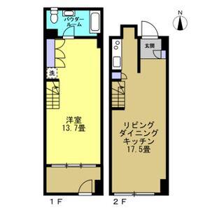 FLATS GAZERY(1LDK/2階)の間取り写真