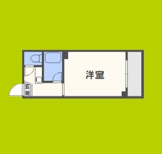 グランドリーペペ平野東(1K/2階)の間取り写真