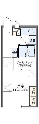 レオパレスプロスパーズ(1K/2階)の間取り写真