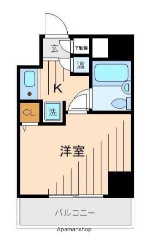 クリオ衣笠弐番館(1K/3階)の間取り写真