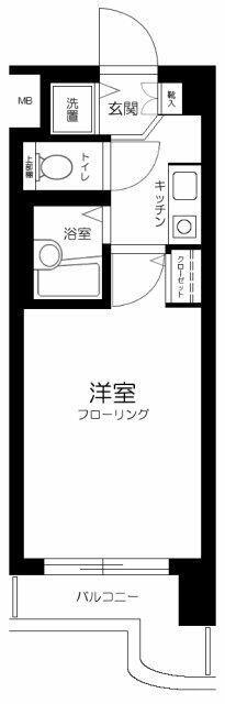 フェニックス下落合(1K/8階)の間取り写真