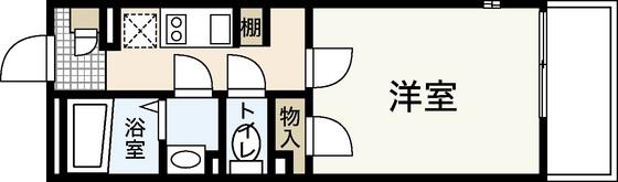 クレイノアヴァンセ(1K/2階)の間取り写真