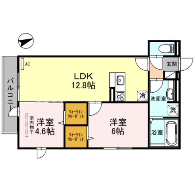 地下鉄谷町線 喜連瓜破駅 徒歩19分 3階建 築5年(2LDK/1階)の間取り写真