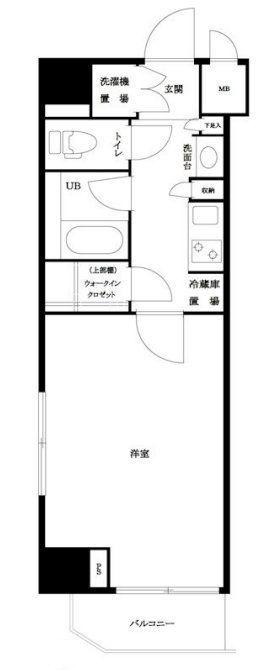 ルーブル浜松町(1K/9階)の間取り写真