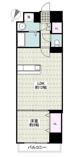 YAYOI COURT(1LDK/4階)の間取り写真