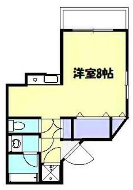 エルム宿河原(1K/3階)の間取り写真