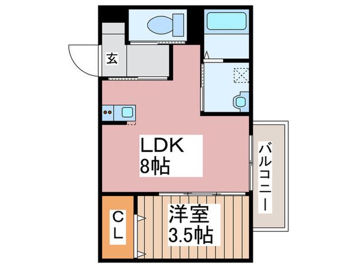 ROBOT HOME 三郷II(1LDK/2階)の間取り写真