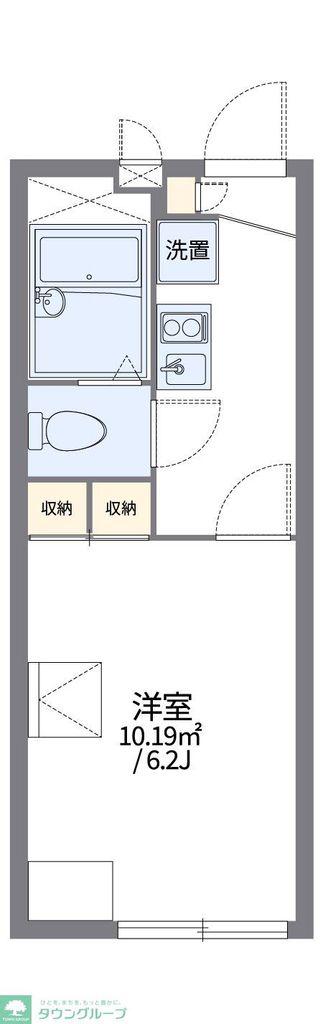レオパレス中田北A(1K/2階)の間取り写真