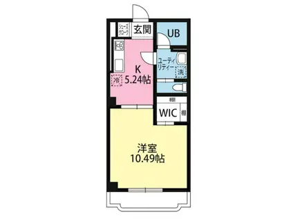 HIトピア富士(1DK/3階)の間取り写真