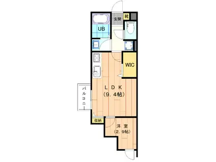 レクセルIII(1LDK/2階)の間取り写真