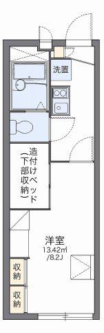 レオパレスサンフォレストII(1K/2階)の間取り写真