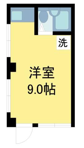 SKハイツ(1K/1階)の間取り写真