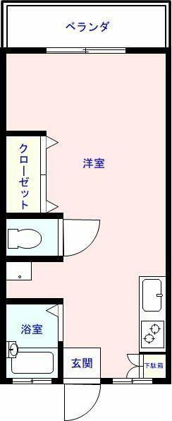 池田ビル(1K/3階)の間取り写真