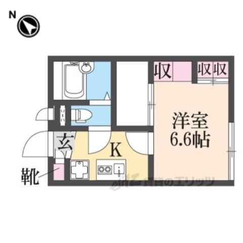 レオパレス杭瀬北新町1(1K/1階)の間取り写真