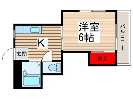 フローラルパーク(1K/3階)の間取り写真