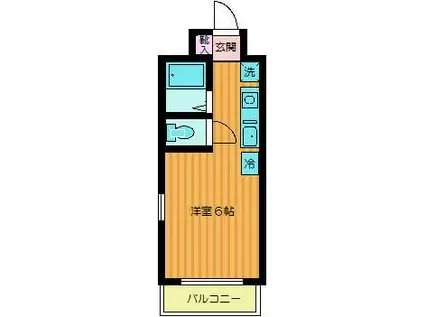 ジュネパレス市川末広(ワンルーム/3階)の間取り写真