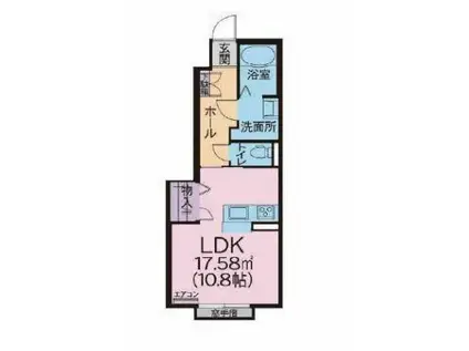 ココ シャルマンA(ワンルーム/1階)の間取り写真