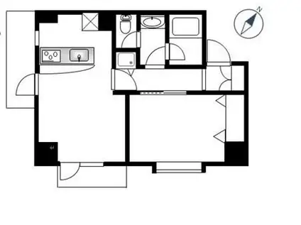 サンワイズ横浜(1LDK/8階)の間取り写真