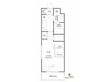 THEWELLMEJIRO(1K/2階)の間取り写真