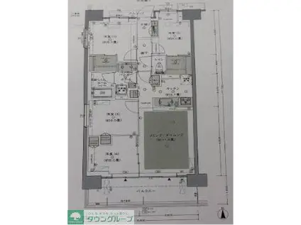 シティータワー金町 レジデンス棟C(4LDK/8階)の間取り写真