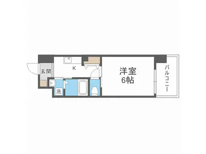 DOLCE(1K/6階)の間取り写真