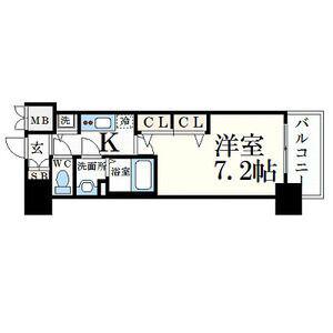 プレサンス名古屋グロウ(1K/15階)の間取り写真