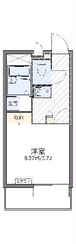 レオパレスオネスティIII(1K/3階)の間取り写真