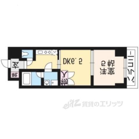 プレシャス壱番館(1DK/3階)の間取り写真