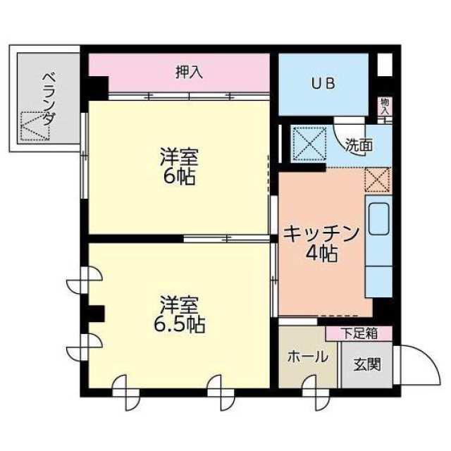 コーポマーサ(2K/3階)の間取り写真