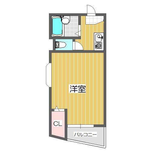 エミネンスヨシムラ(1K/4階)の間取り写真
