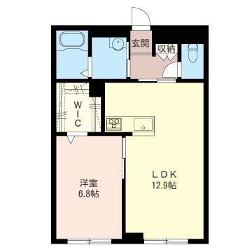 SHM グリーンセント(1LDK/1階)の間取り写真