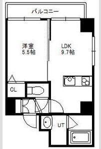 S-FORT福住 (1LDK/6階)の間取り写真