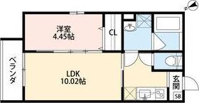 SECONDO CASA TSセコンドカーサ(1LDK/2階)の間取り写真