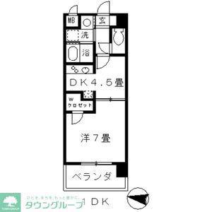 FINE CALL TB-F(1DK/3階)の間取り写真