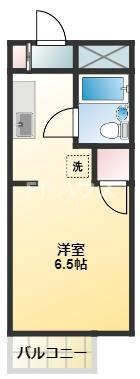 シャルム津田沼(ワンルーム/2階)の間取り写真