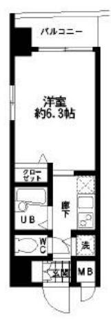 HF東日本橋レジデンス(1K/4階)の間取り写真