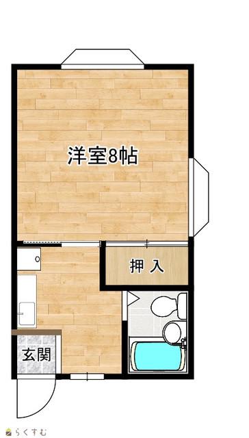 コーポサンライズ(1K/1階)の間取り写真