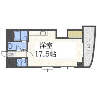 ライフ北梅田(ワンルーム/3階)の間取り写真