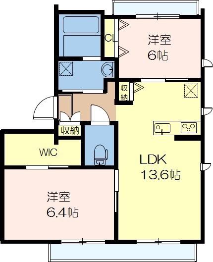 ETERNO(2LDK/1階)の間取り写真