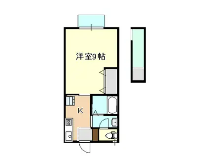 セラーダ泉B(1K/1階)の間取り写真