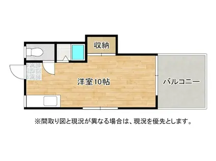 シティベール竹末(ワンルーム/1階)の間取り写真