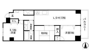 ブルー・エス(3LDK/3階)の間取り写真