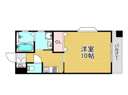 CAPITAL LIFE(1K/9階)の間取り写真