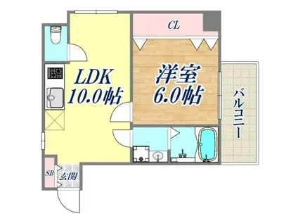 カサドリラ(1LDK/3階)の間取り写真
