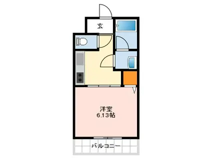 エステラグーナ七番館(1K/1階)の間取り写真