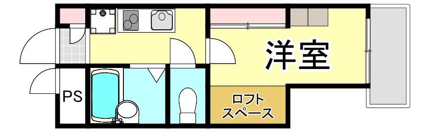 レオパレスル・コントワールII(1K/2階)の間取り写真